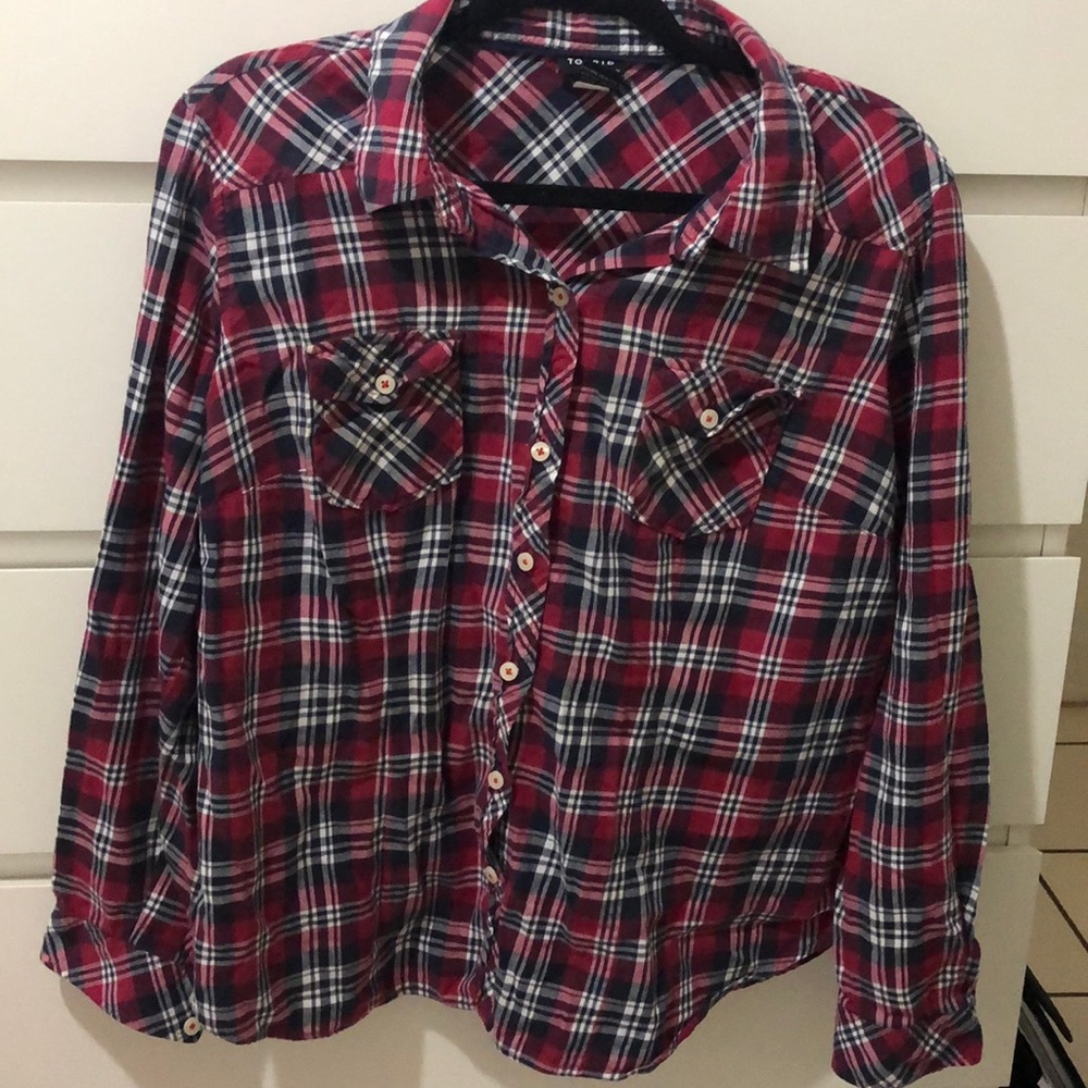 Torrid plaid top